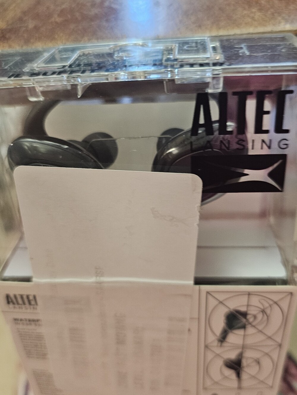 Altec Lansing Black Earbud Headphones